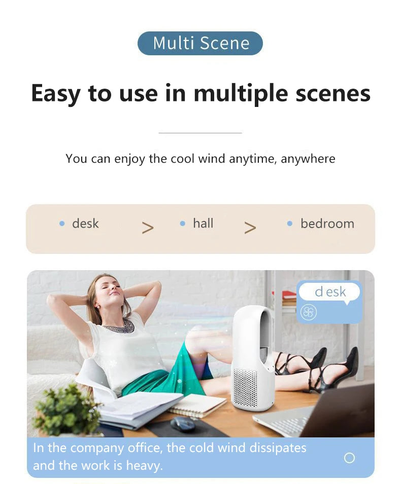 Bladeless Fan Portable Air
