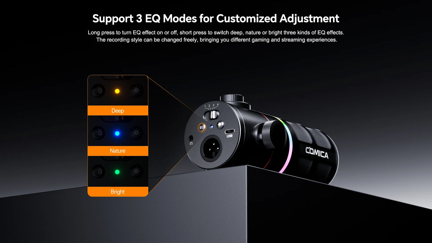RGB Dynamic Wired Microphone Gaming
