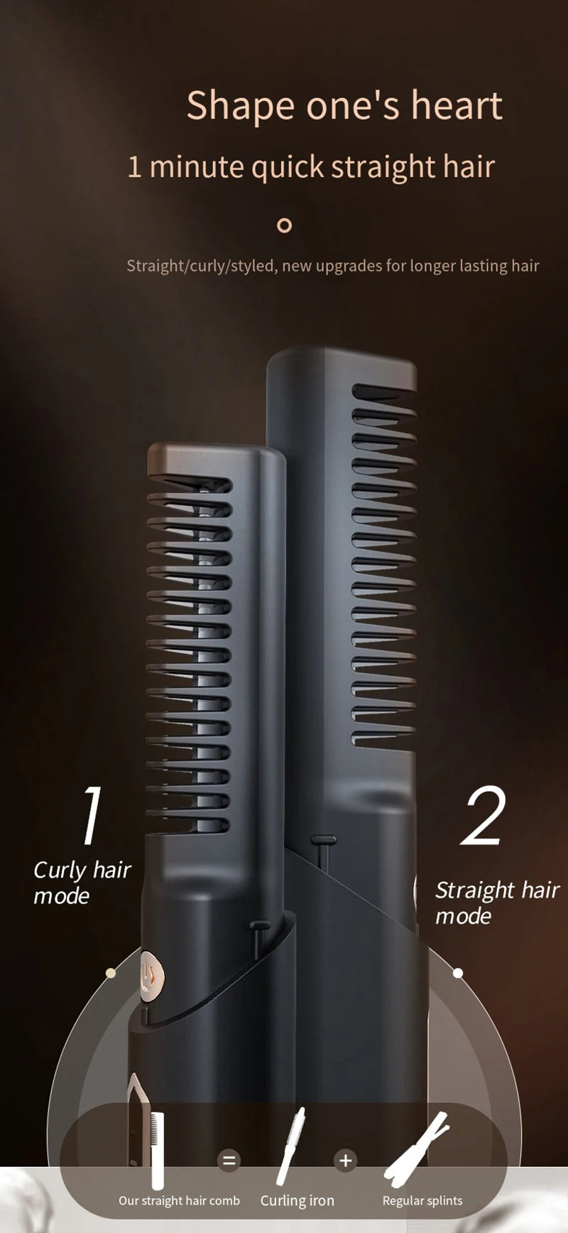 Electric Hair Brushes Hair Straightener