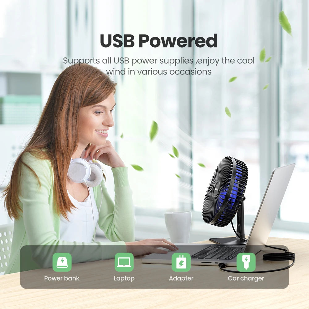GAIATOP Desk Fan Portable