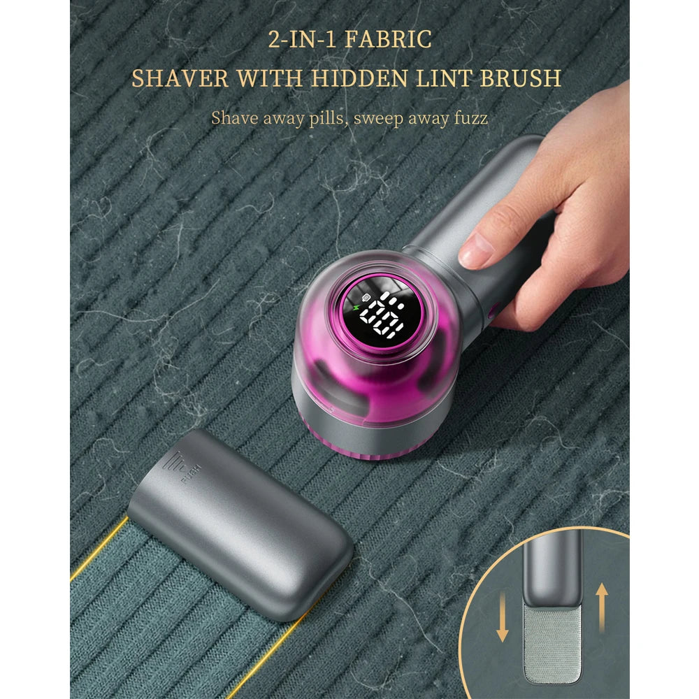coldSky Lint Remover Sweater Shaver with Digital Display