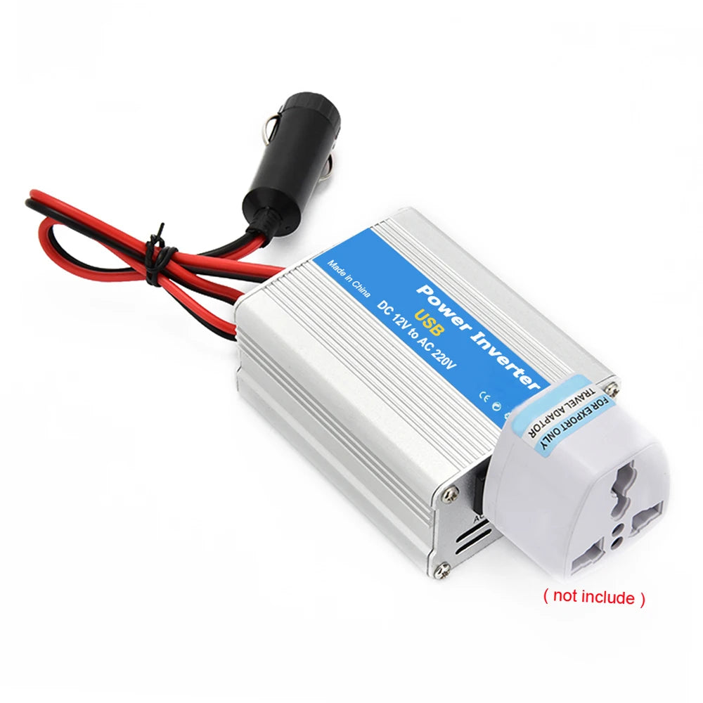 Portable Car Power Inverter 200W DC 12V to AC 220V Charger Converter
