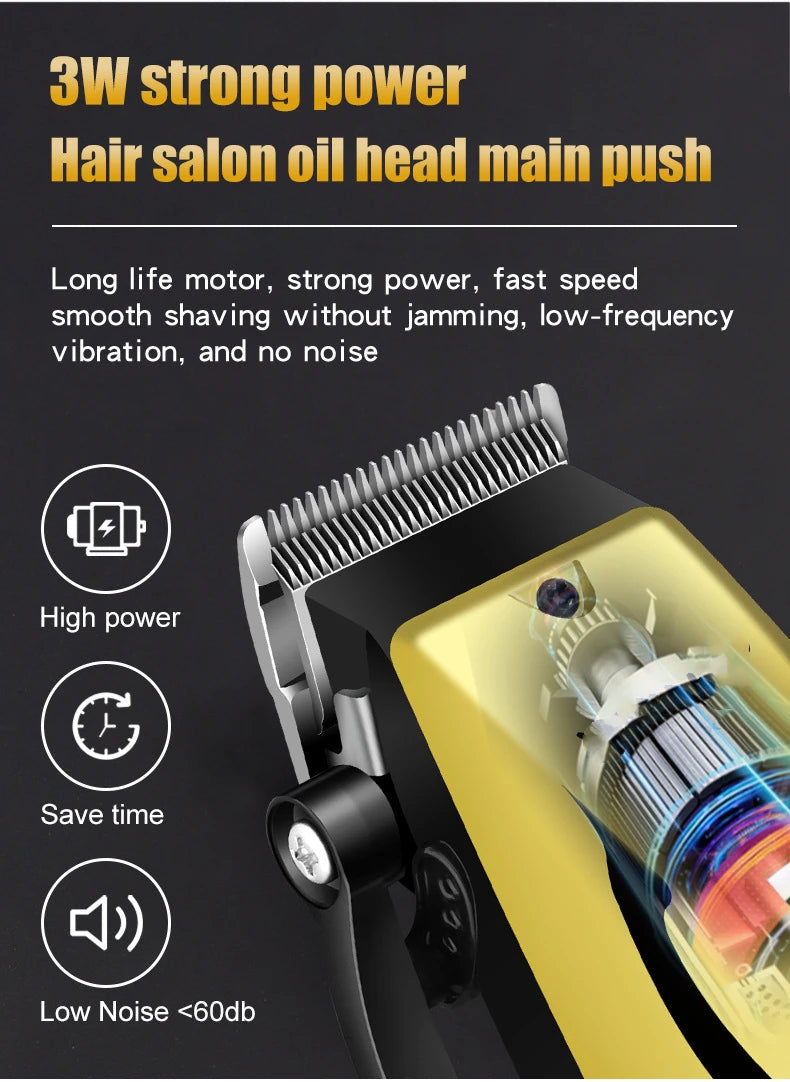 USB Rechargeable Hair Clippers for Men