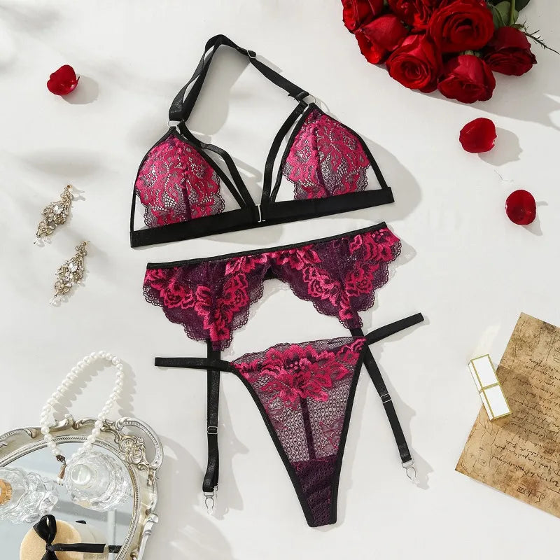 Lace Flower Front Buckle