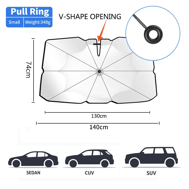 Car Sunshade Windshield Umbrella Front Sun