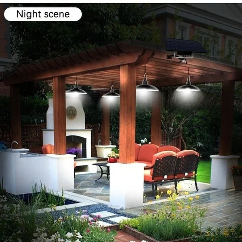 Solar Pendant Light Outdoor Waterproof LED