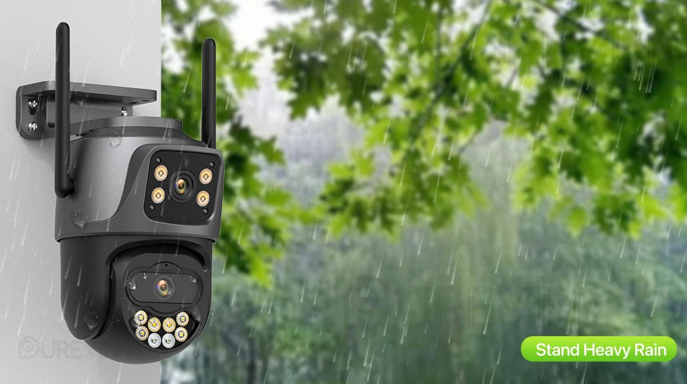 External Wifi PTZ Camera Dual Lens 4K 8MP HD Outdoor