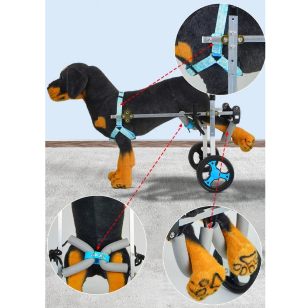 Adjustable Dog Wheelchair Small/Medium Pet