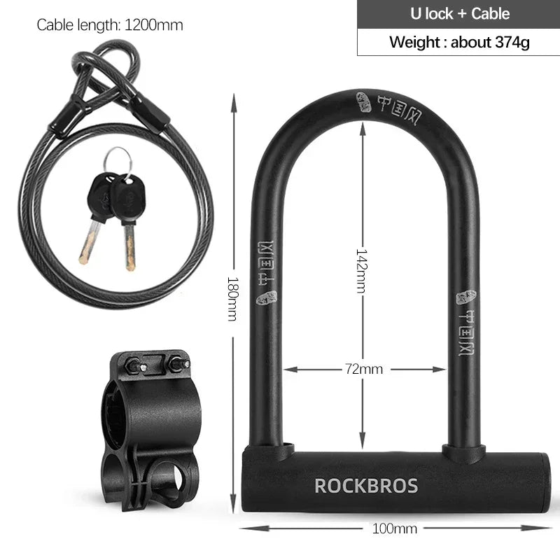 ROCKBROS Chinese Style Bicycle Locks