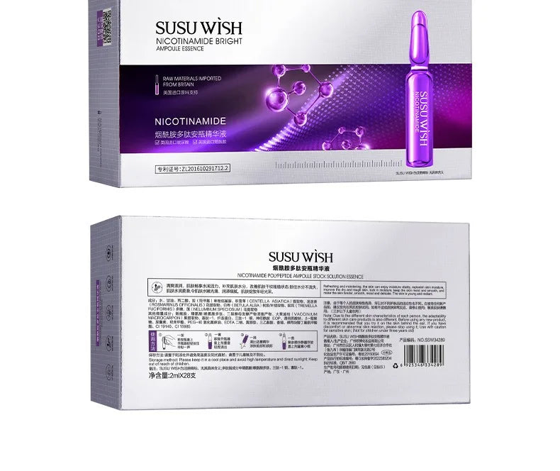 28pcs/set Niacinamide Peptide Ampoule Serum