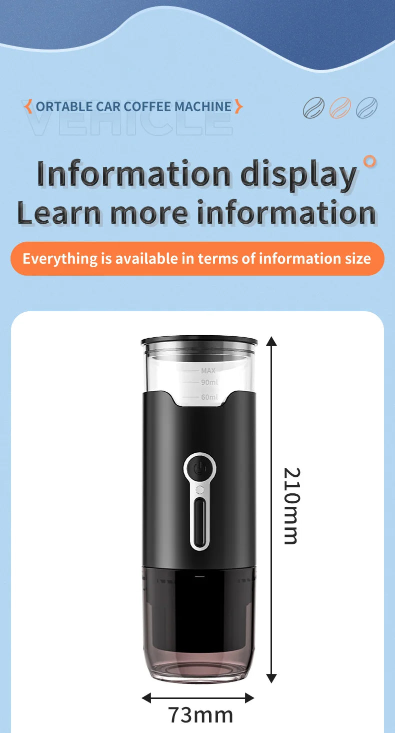 3-in-1 Portable Coffee Maker for Capsule Coffee