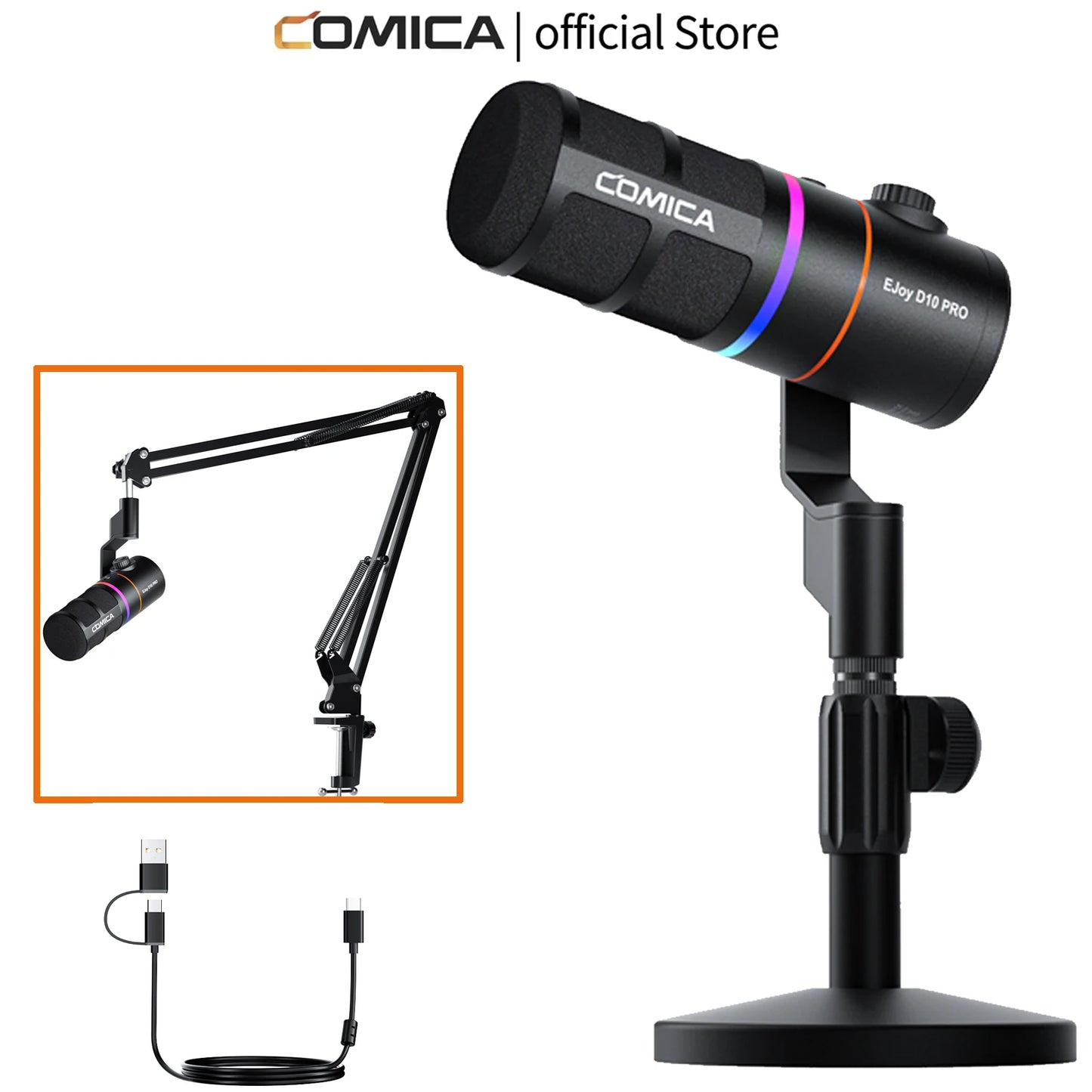 RGB Dynamic Wired Microphone Gaming