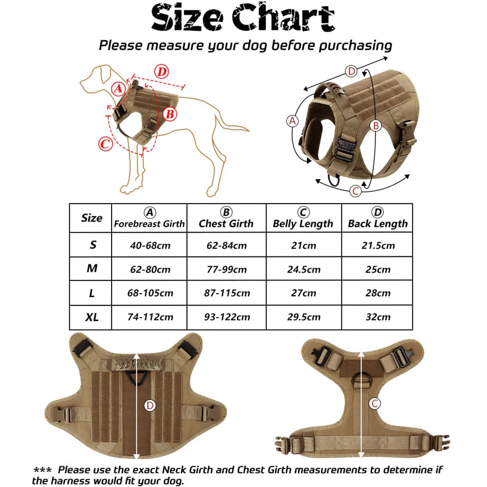 Military Large Dog Harness