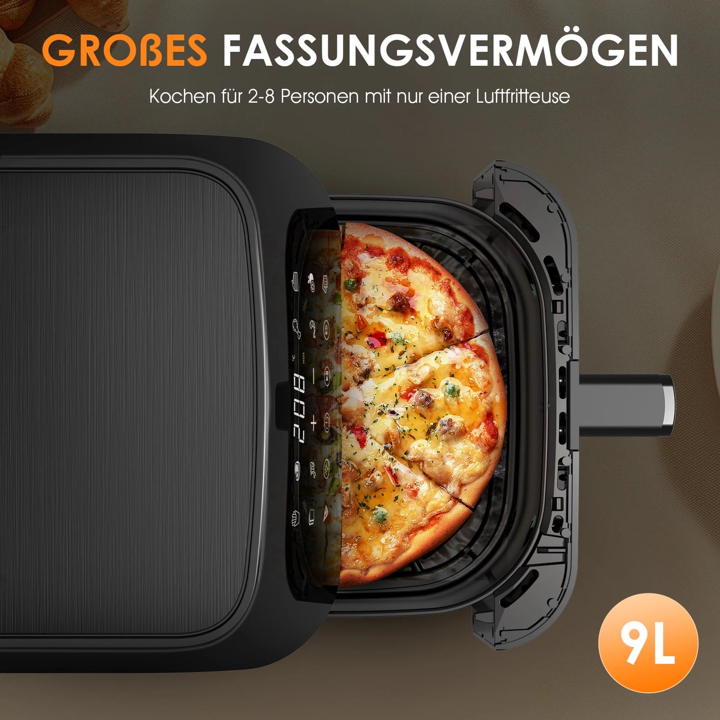 Visible Air Fryer 9L Large Airfryer