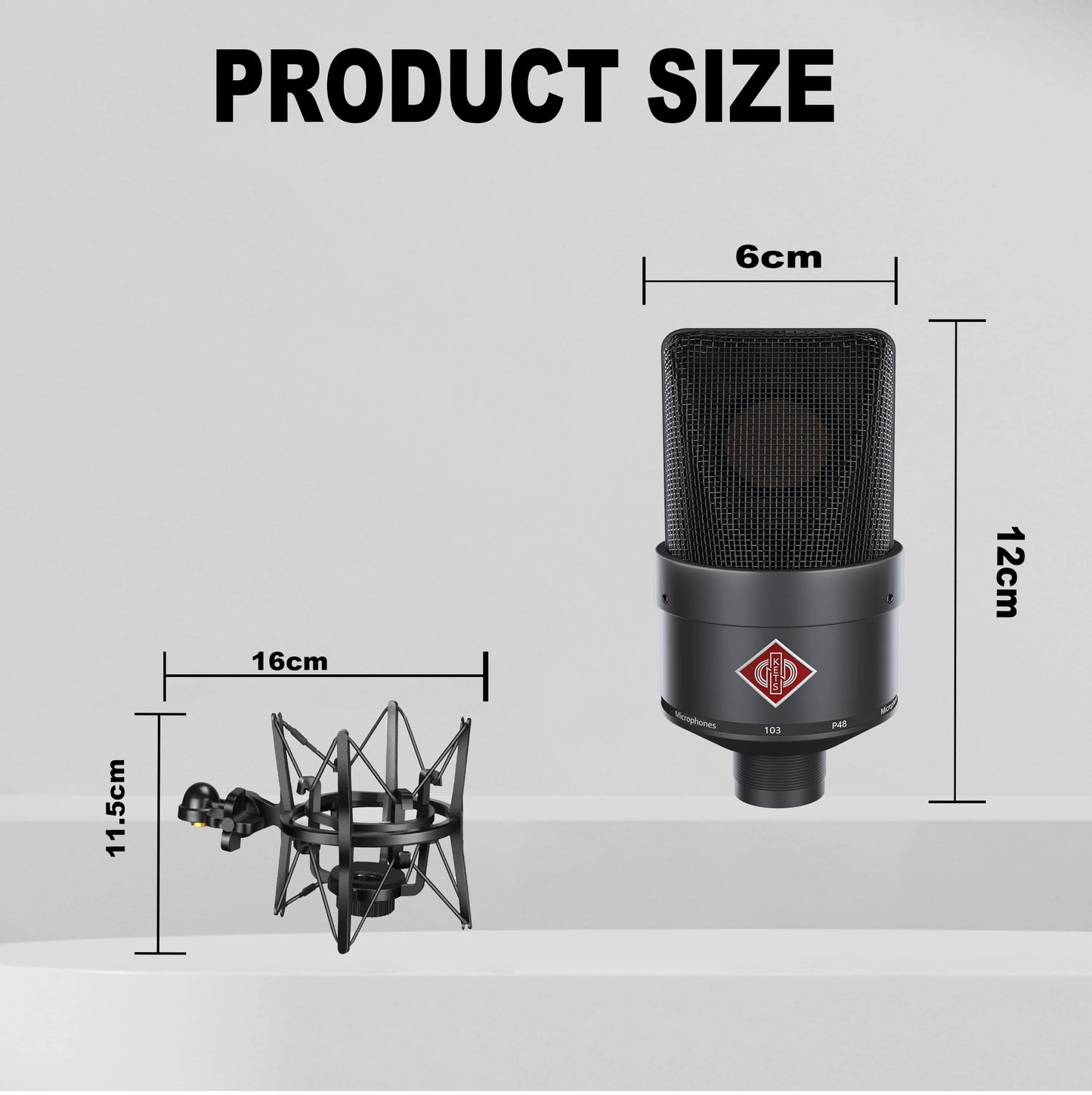 Professional Cardioid Studio Mic for Recording, Podcasting