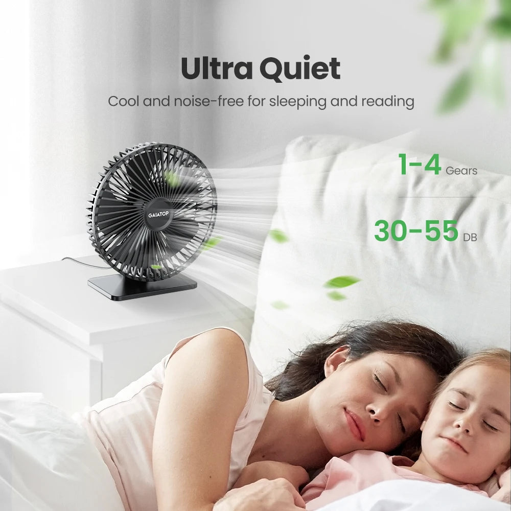 GAIATOP Desk Fan Portable