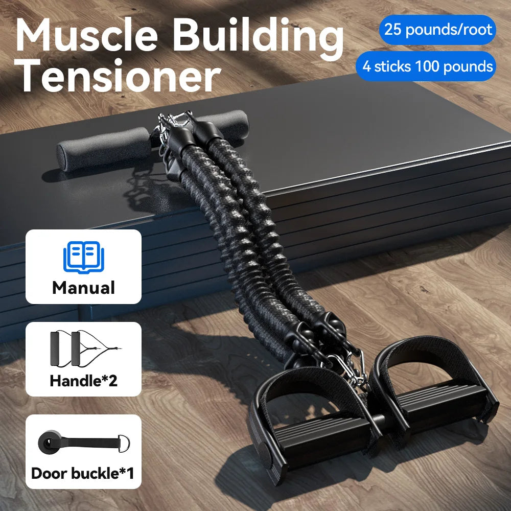 Man Tension Rope Woman Yoga