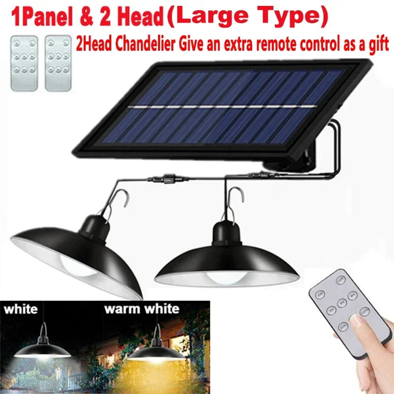 Solar Pendant Light Outdoor Waterproof LED