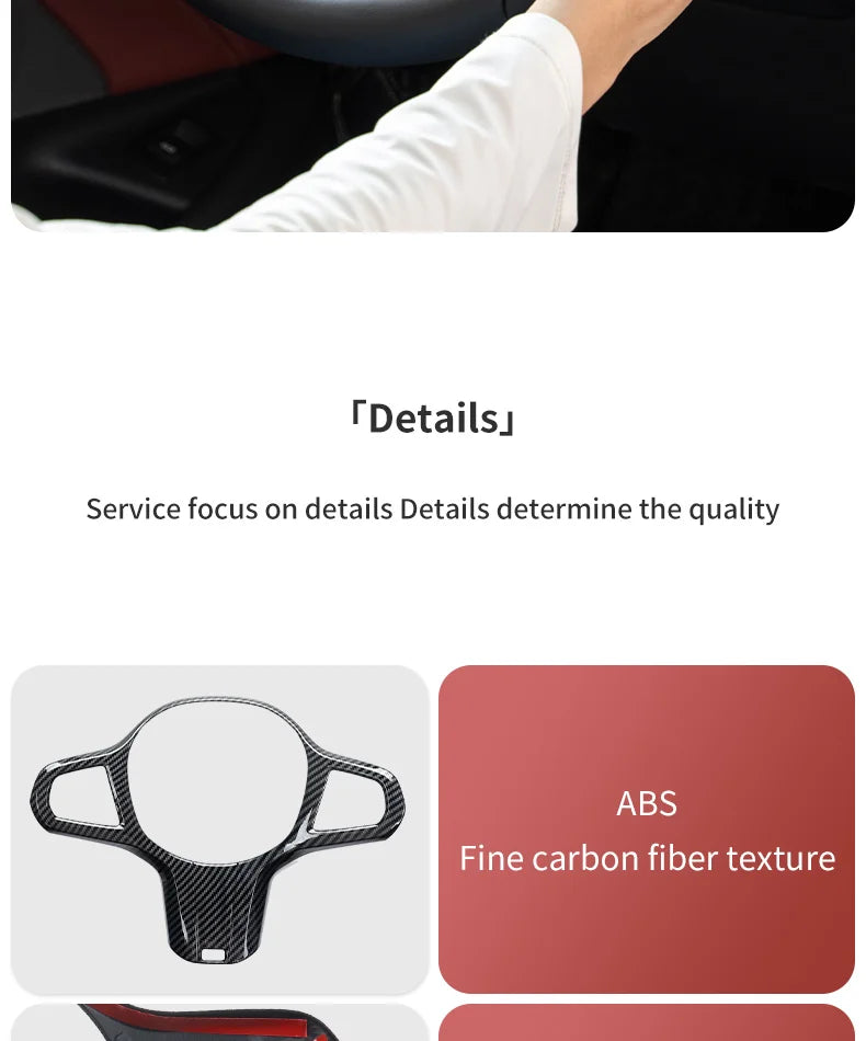 Car Styling Steering Wheel Trim Cover Sticker Decoration Accessory For BMW - Krass Market
