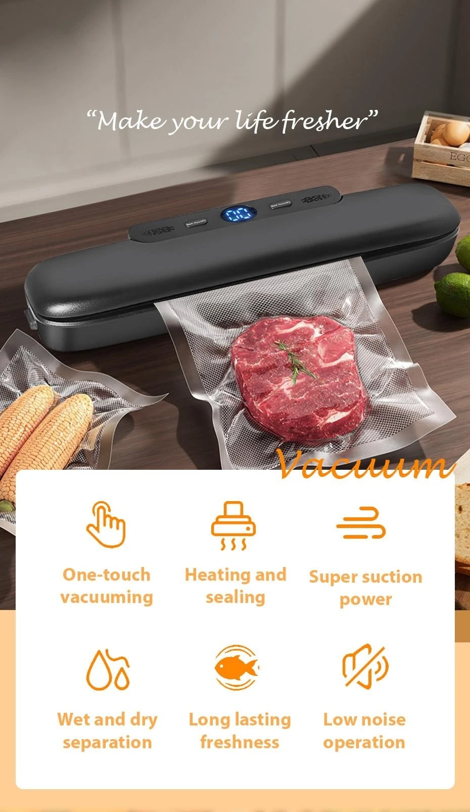 Electric Food Vacuum Sealer Machine