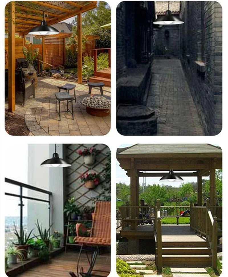 Solar Pendant Light Outdoor Waterproof LED