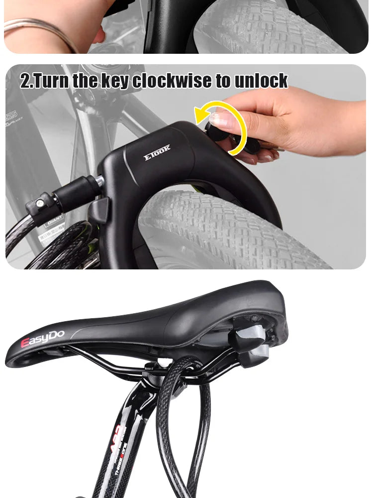ETOOK Bike Horseshoe Lock Anti-Theft
