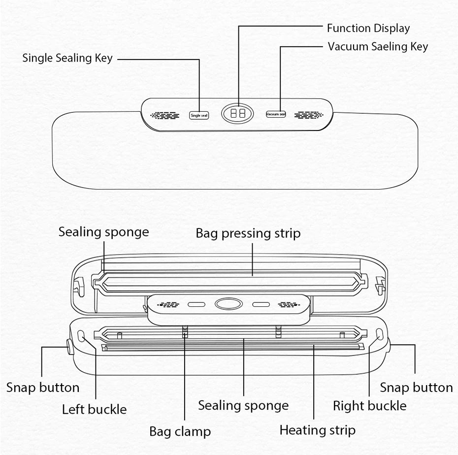Electric Food Vacuum Sealer Machine