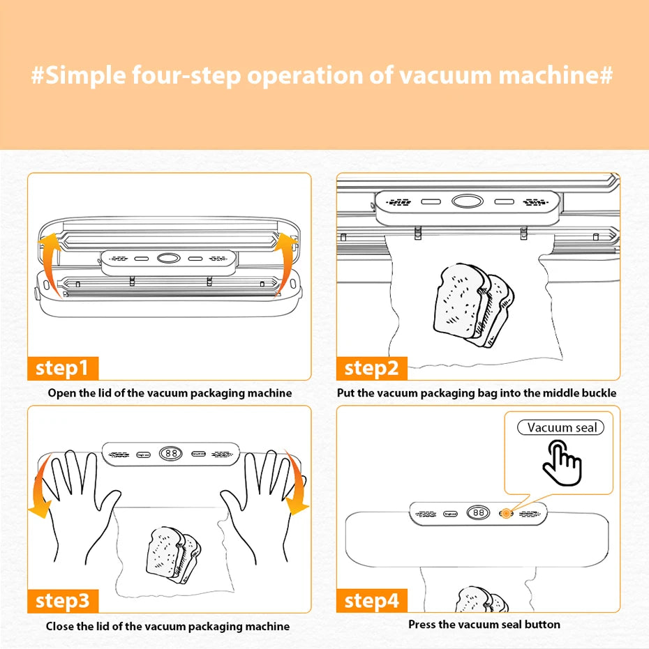 Electric Food Vacuum Sealer Machine