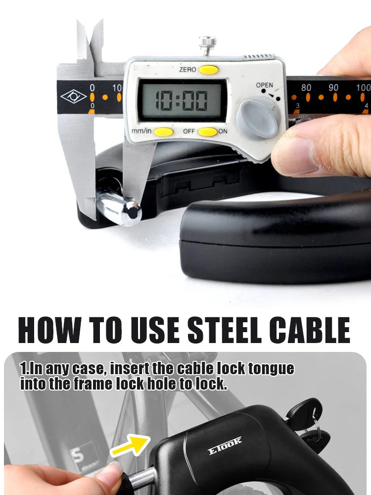 ETOOK Bike Horseshoe Lock Anti-Theft
