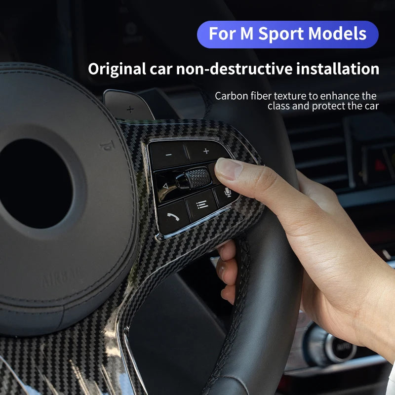 Car Styling Steering Wheel Trim Cover Sticker Decoration Accessory For BMW - Krass Market