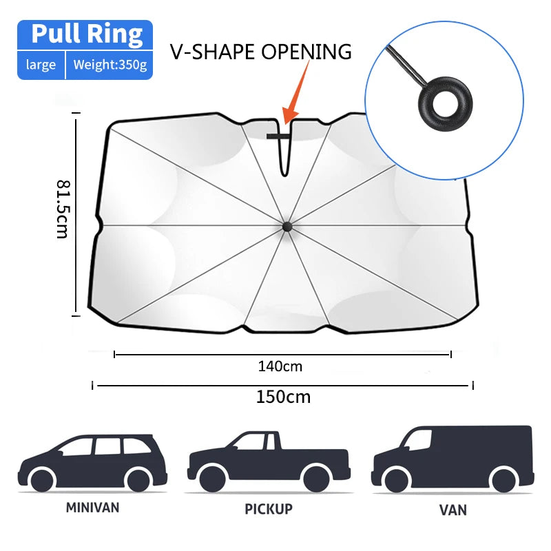Car Sunshade Windshield Umbrella Front Sun