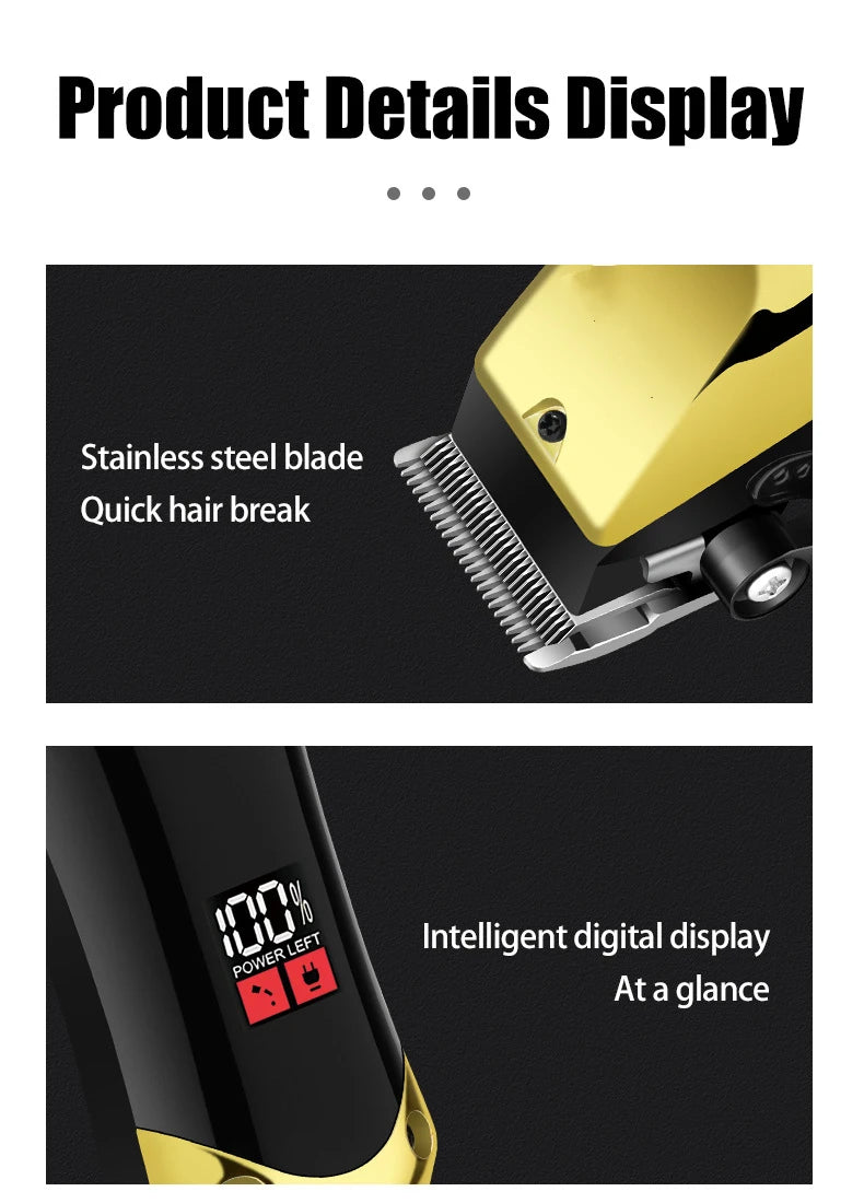 USB Rechargeable Hair Clippers for Men