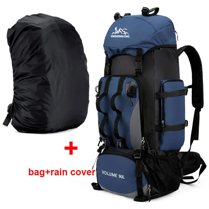 Großer Outdoor-Rucksack für Camping, Wandern, Reisen & Sport