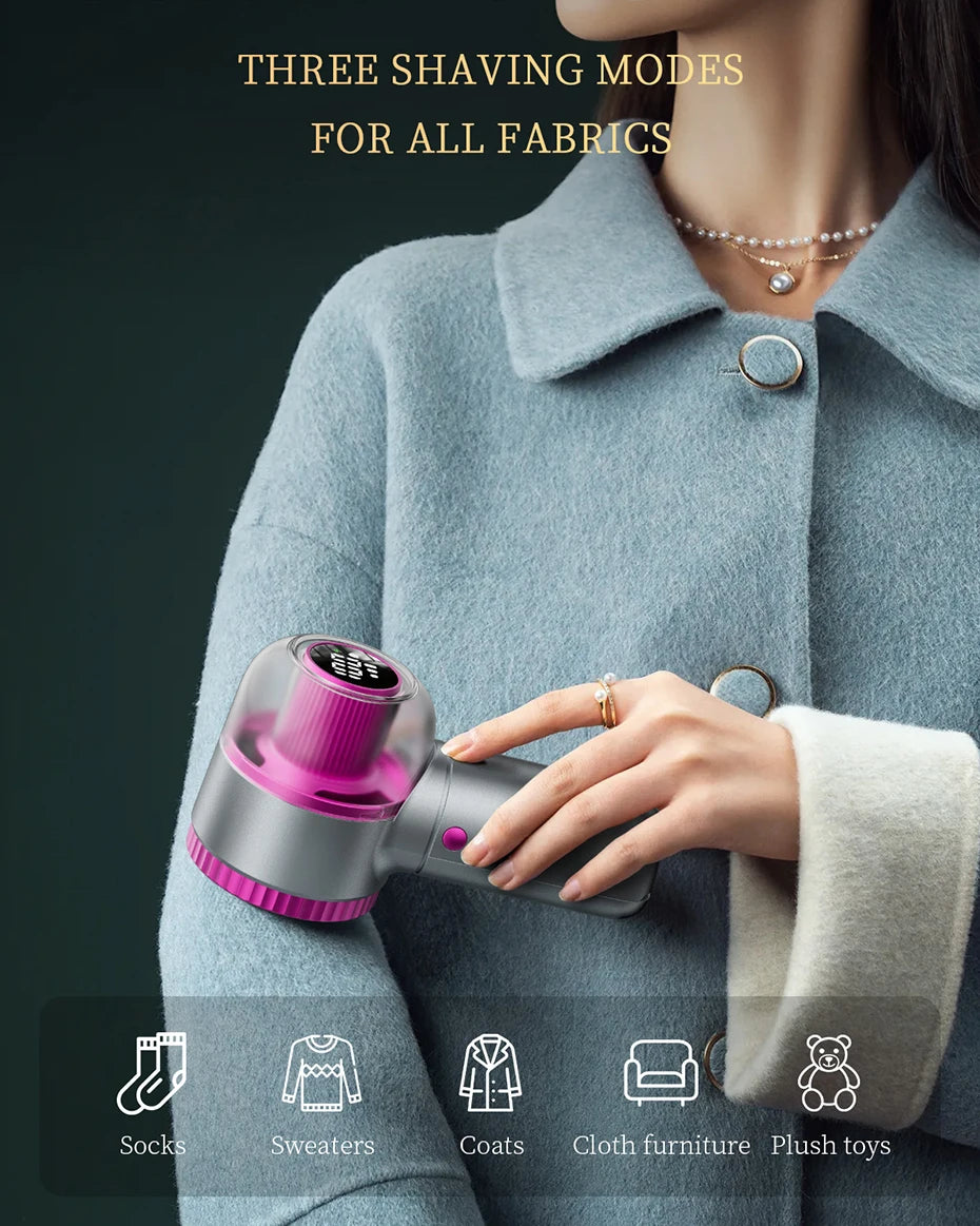 coldSky Lint Remover Sweater Shaver with Digital Display
