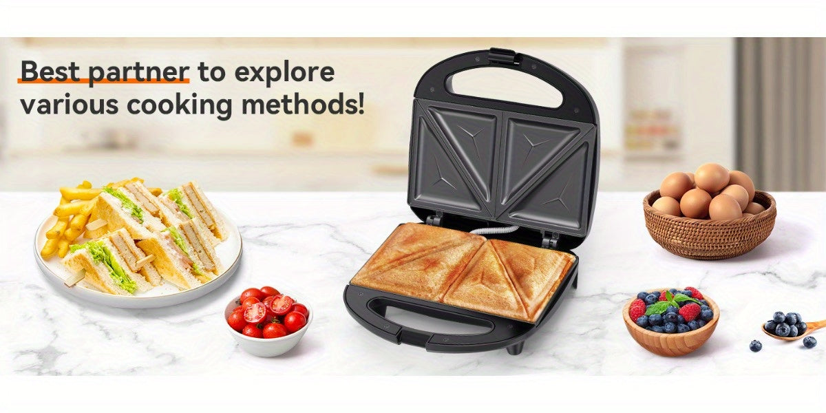 Snailar 2 Slice Sandwich Toaster with Triangle Plates - Krass Market