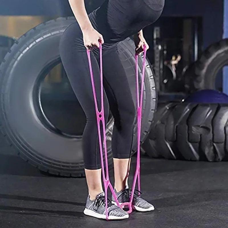 7 Holes Pilates Yoga Fitness Resistance Band