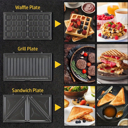Sandwich Toaster 3-in-1