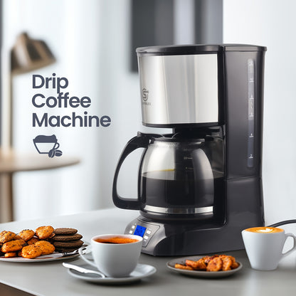 SUPERLEX Filter Coffee Machine with Timer, Drip Coffee Maker 1.5L