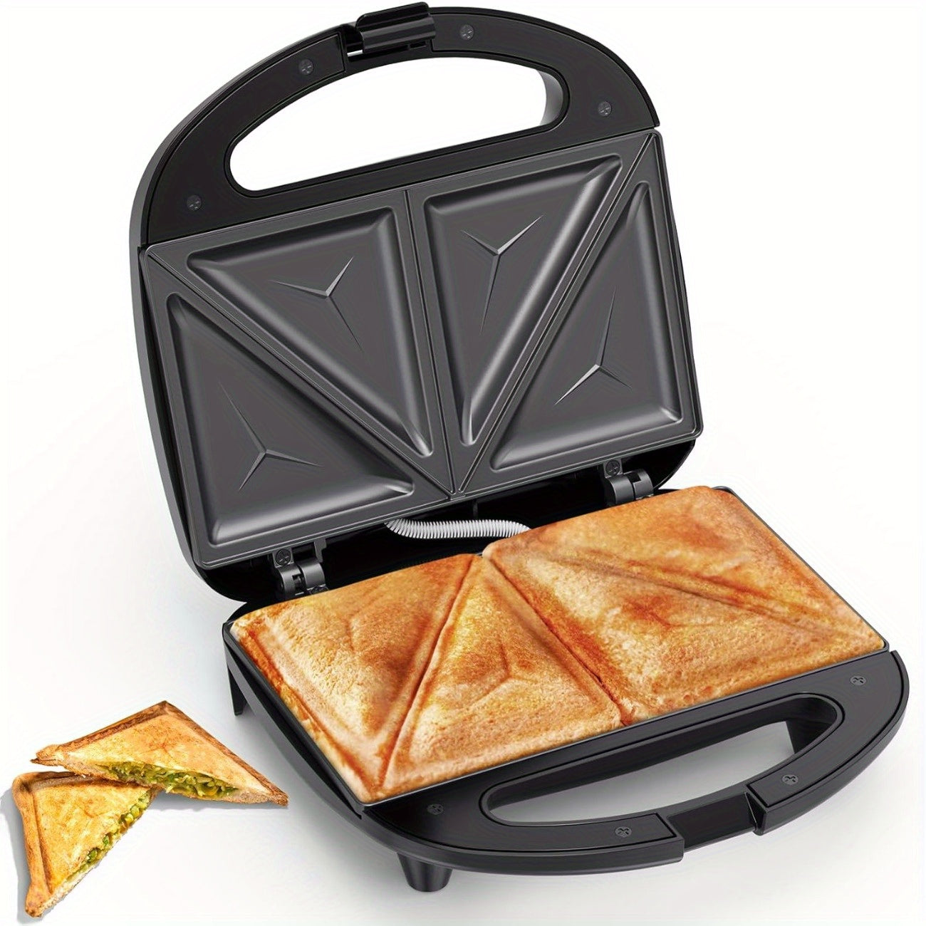 Snailar 2 Slice Sandwich Toaster with Triangle Plates - Krass Market