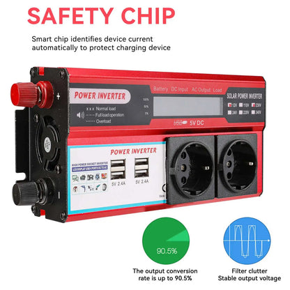 4000W 3000W Power Inverter DC 12V To AC 220V 230V Transformer