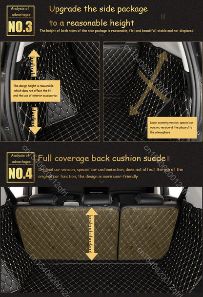 High quality! Full set car trunk mats for Nissan