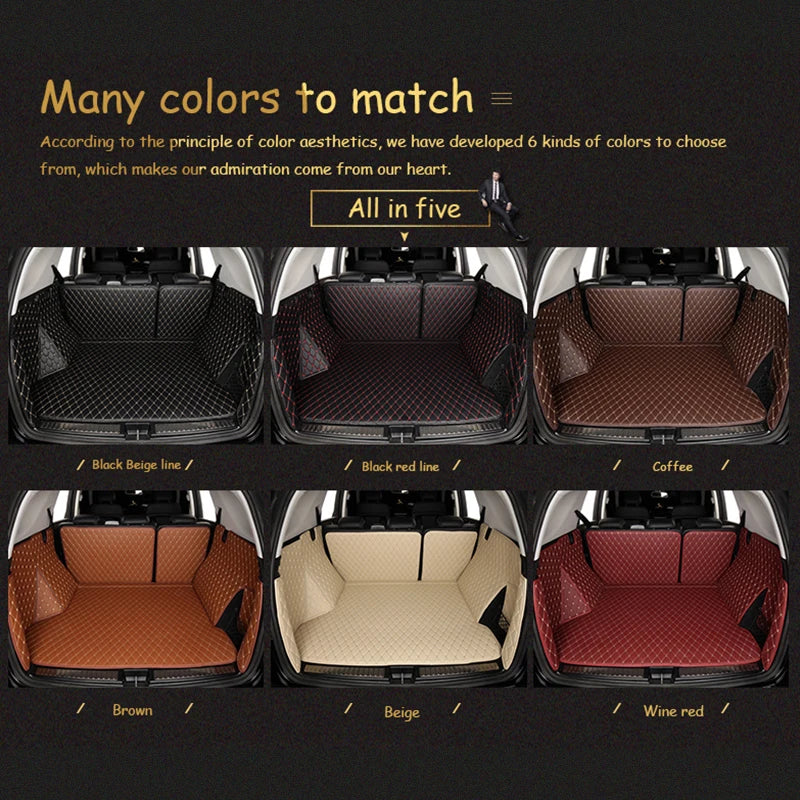 High quality! Full set car trunk mats for Nissan