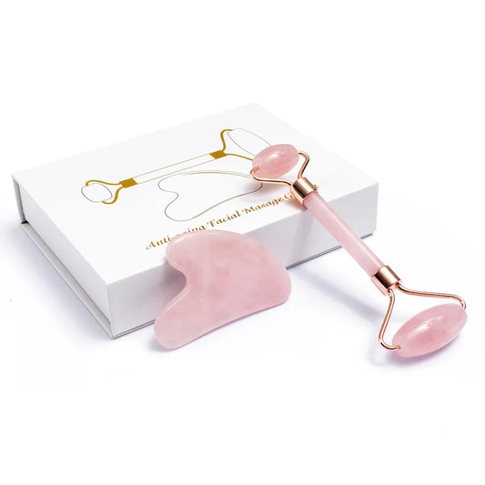 Natural Rose Quartz Jade Roller