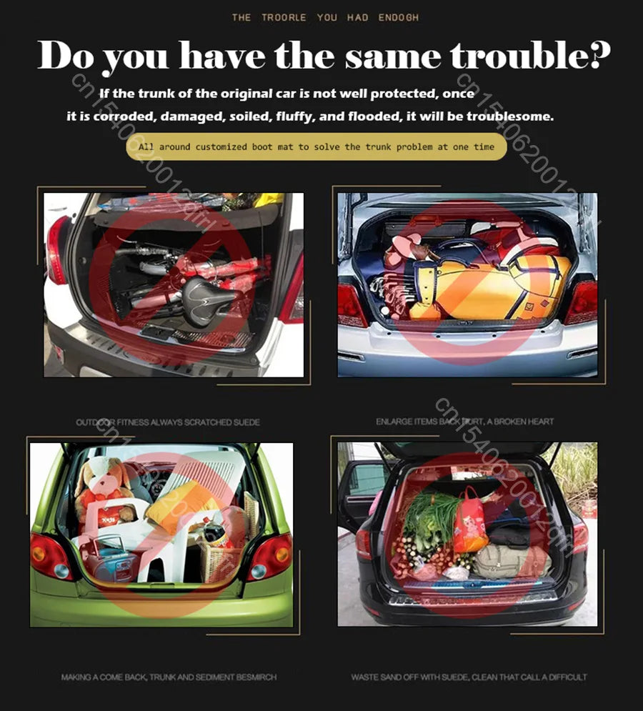High quality! Full set car trunk mats for Nissan