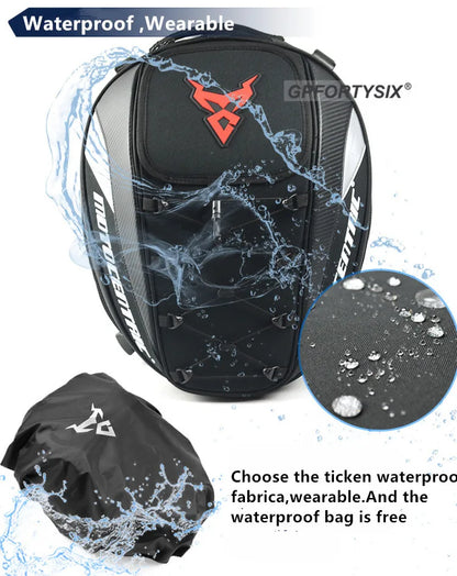 Motocentric Waterproof Motorcycle Tail Bag Multifunction