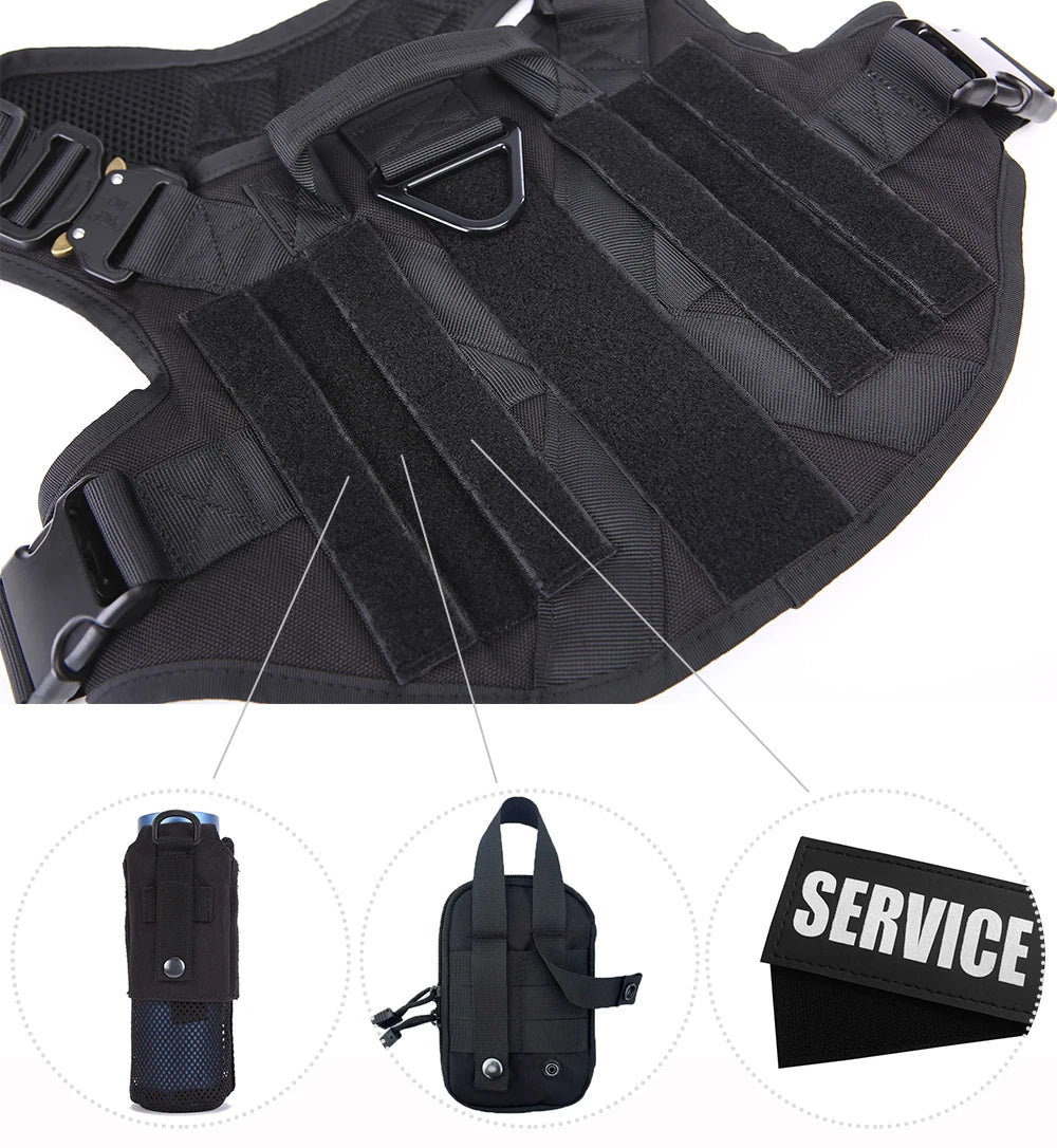 Military Large Dog Harness Pet German