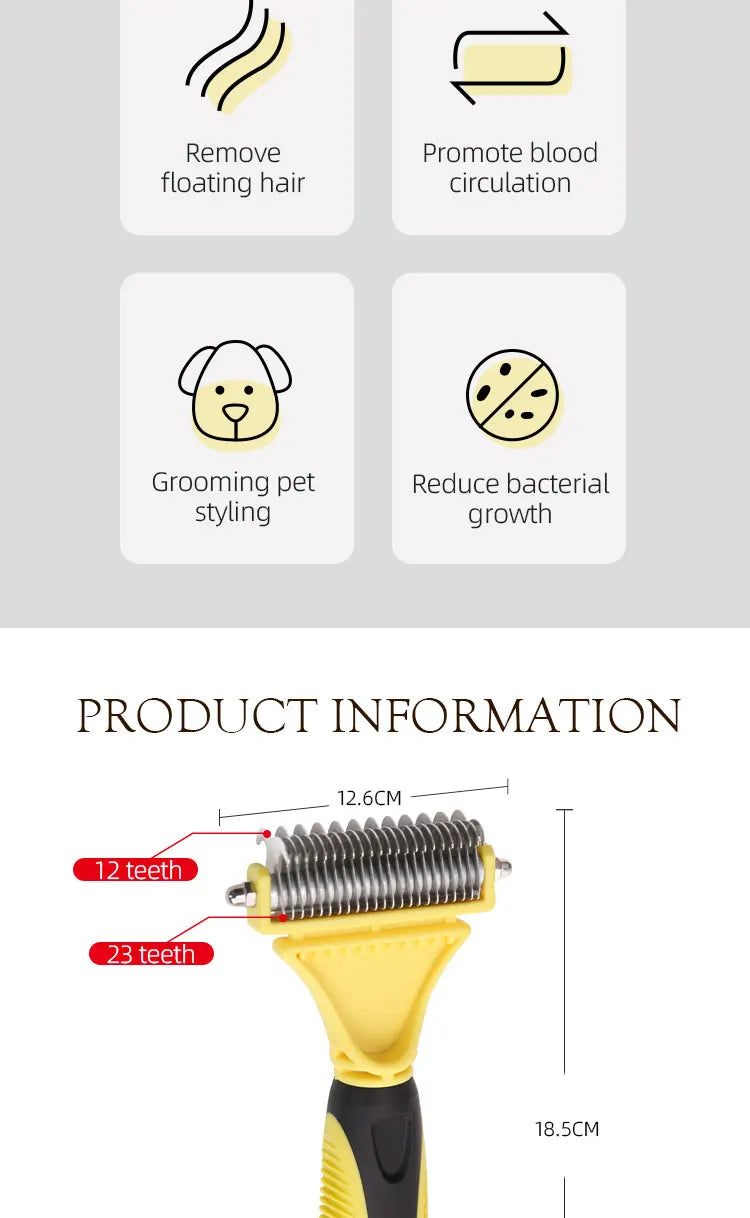 Hair Removal Comb Brush Double sided