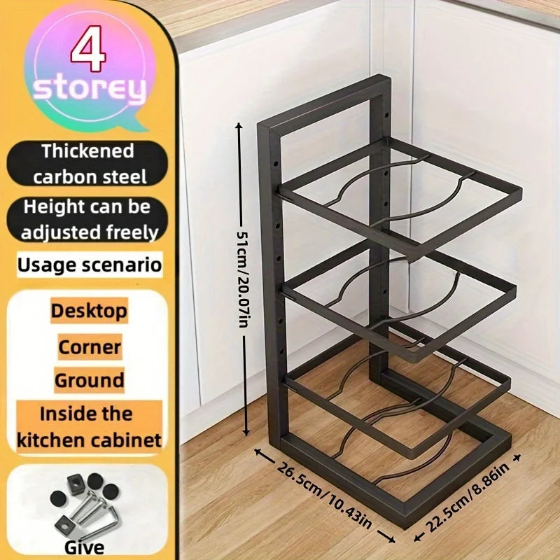 Adjustable Pot Rack Organizer
