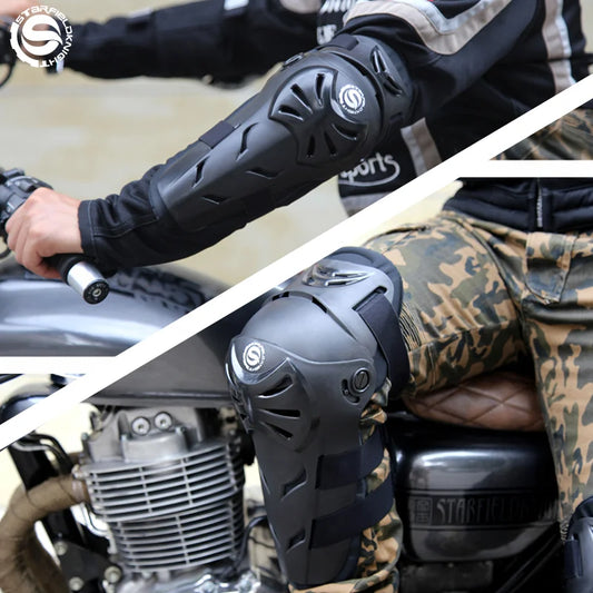Star Field Knight New Motorcycle Elbow and Knee Protection Set