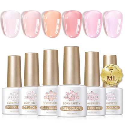 BORN PRETTY 6pcs/set Cat Magnetic Gel Nail